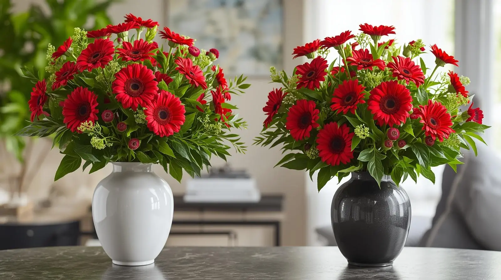 Arreglos en jarron para salas de estar y oficinas